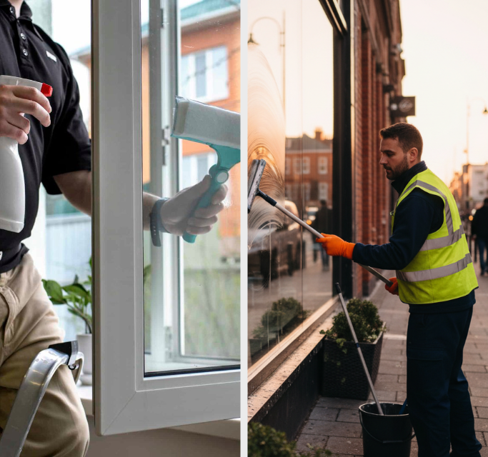 nettoyage vitres vitrines